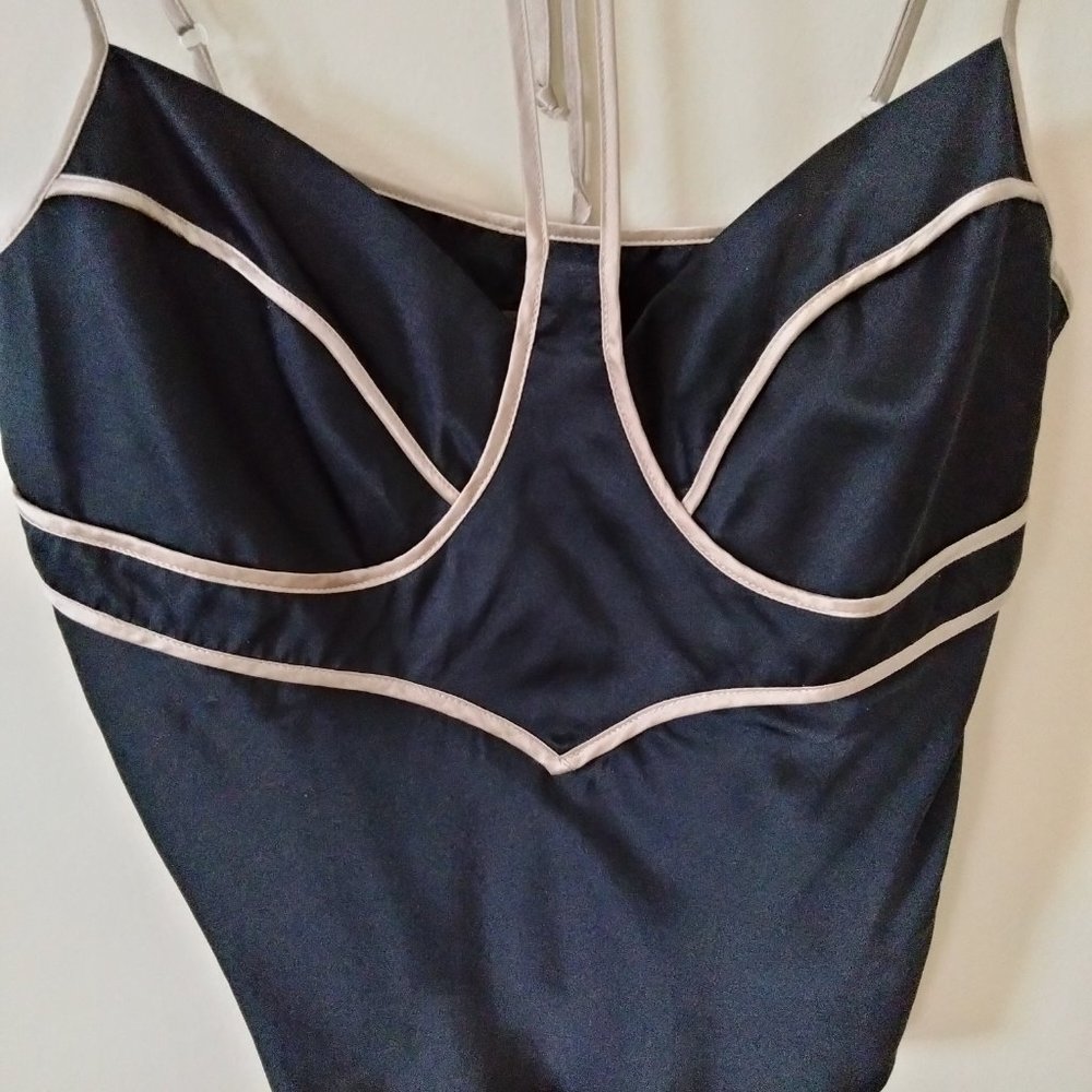Fray black silk camisole/halter top WORN ONCE - Picture 7 of 14